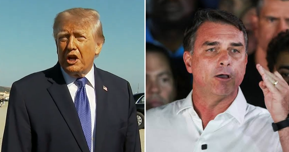 Flávio Bolsonaro está en EEUU