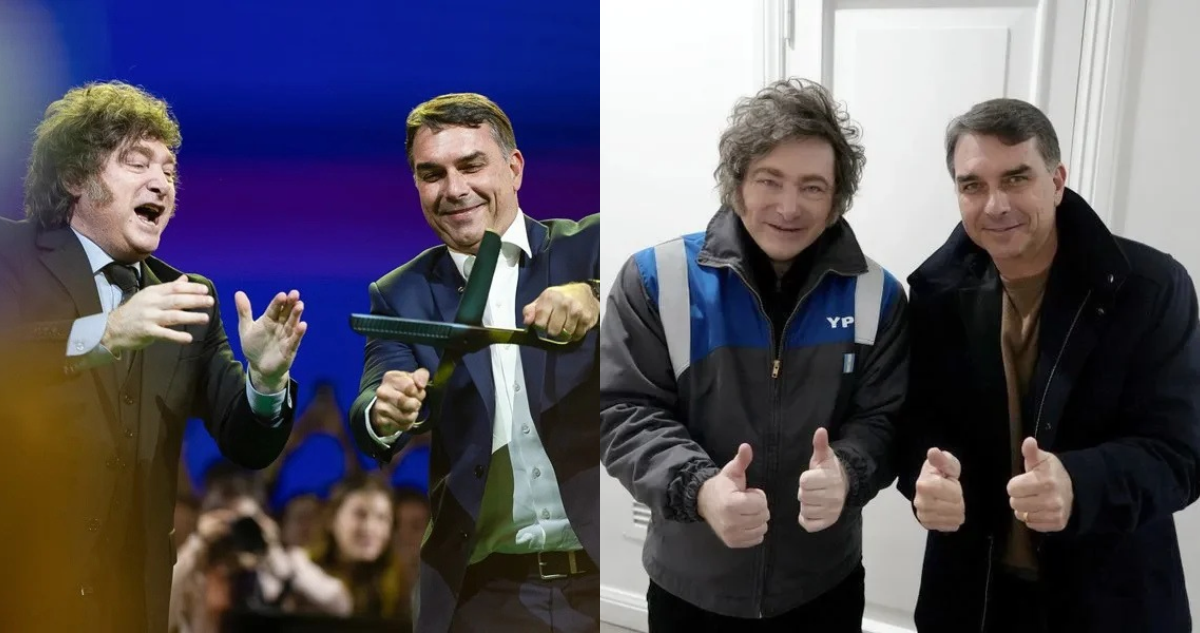 Afirman que Milei fue fundamental para huida de Bolsonaro: Gracias a él, hoy Flávio está vivo