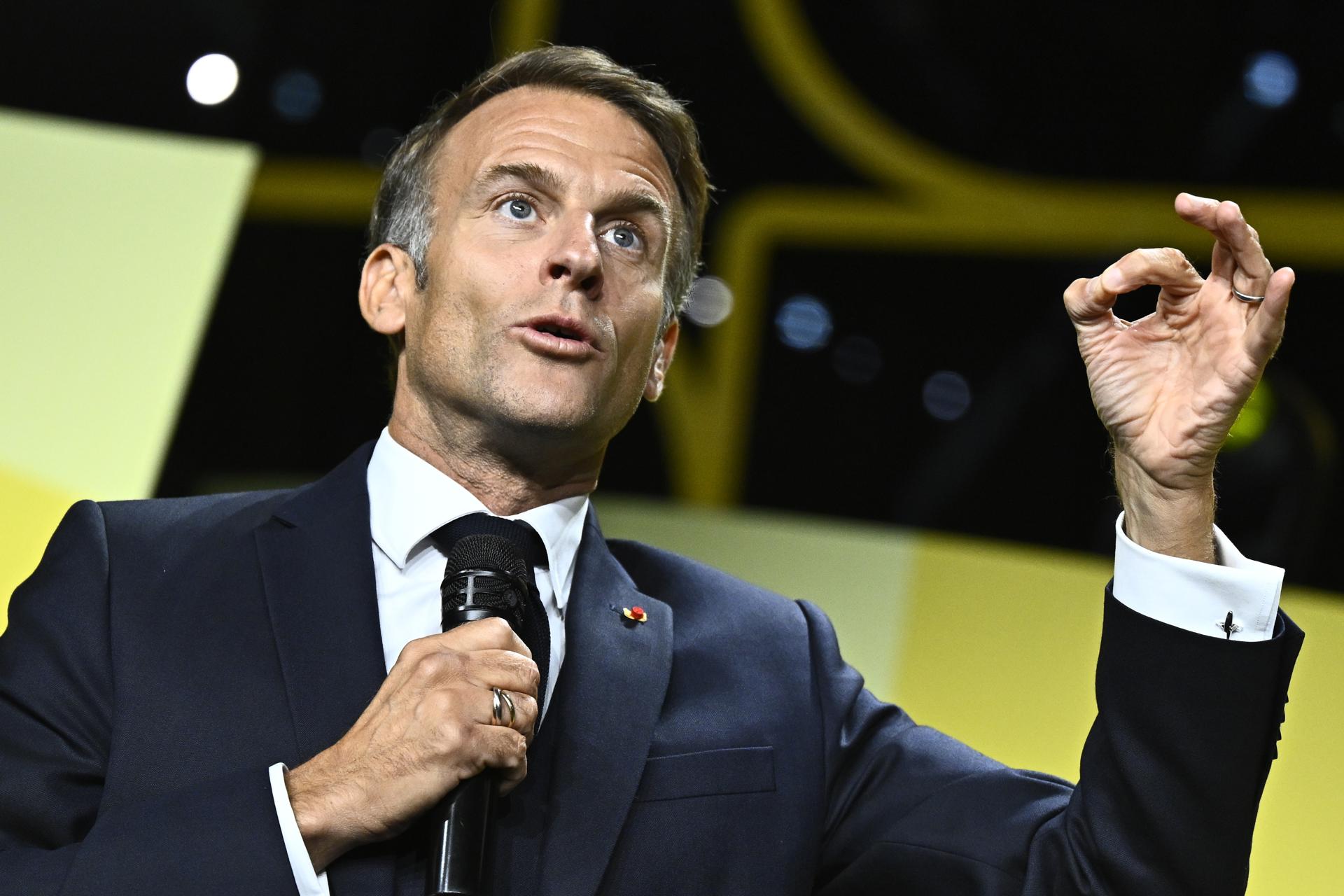 El presidente francés Emmanuel Macron