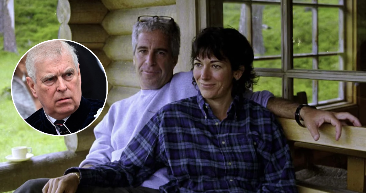 Expríncipe Andrew, Jeffrey Epstein y de su cómplice Ghislaine Maxwell en el castillo de Balmoral