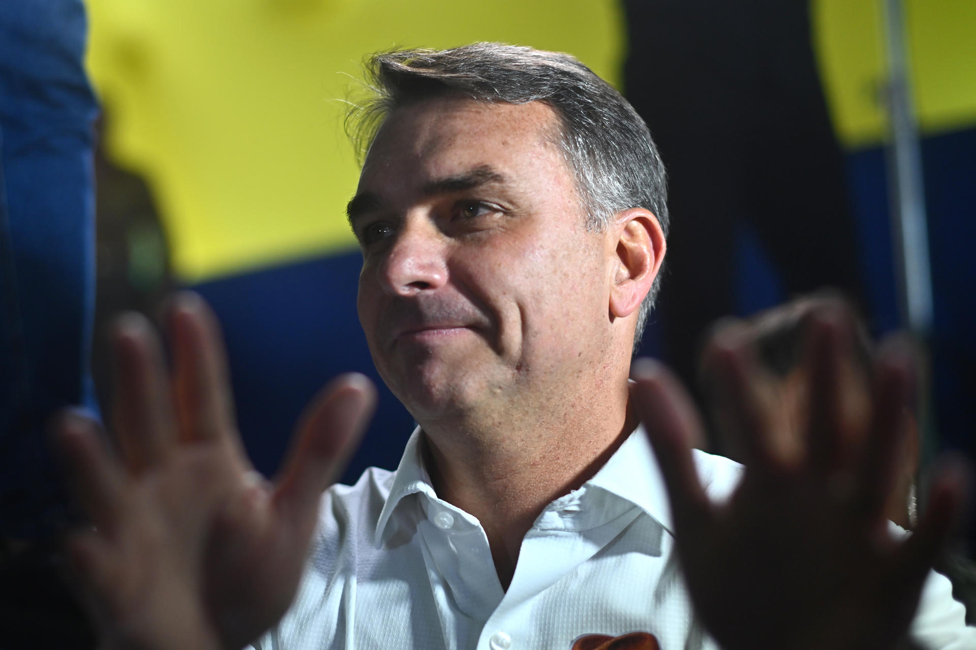 El candidato a la presidencia de Brasil, Flávio Bolsonaro
