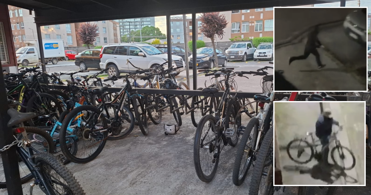 Delincuentes rompieron pandereta de condominio para robar bicicletas desde condominio en Concepción