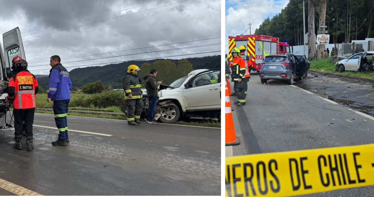 Revelan que mujer fallecida en Cañete era esposa de comisario PDI que tuvo accidente minutos antes