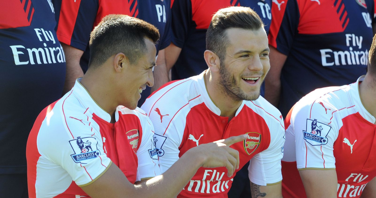 Foto de Alexis Sánchez y Jack Wilshere en Arsenal