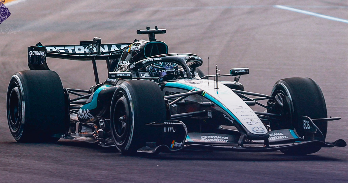 George Russell en Singapur