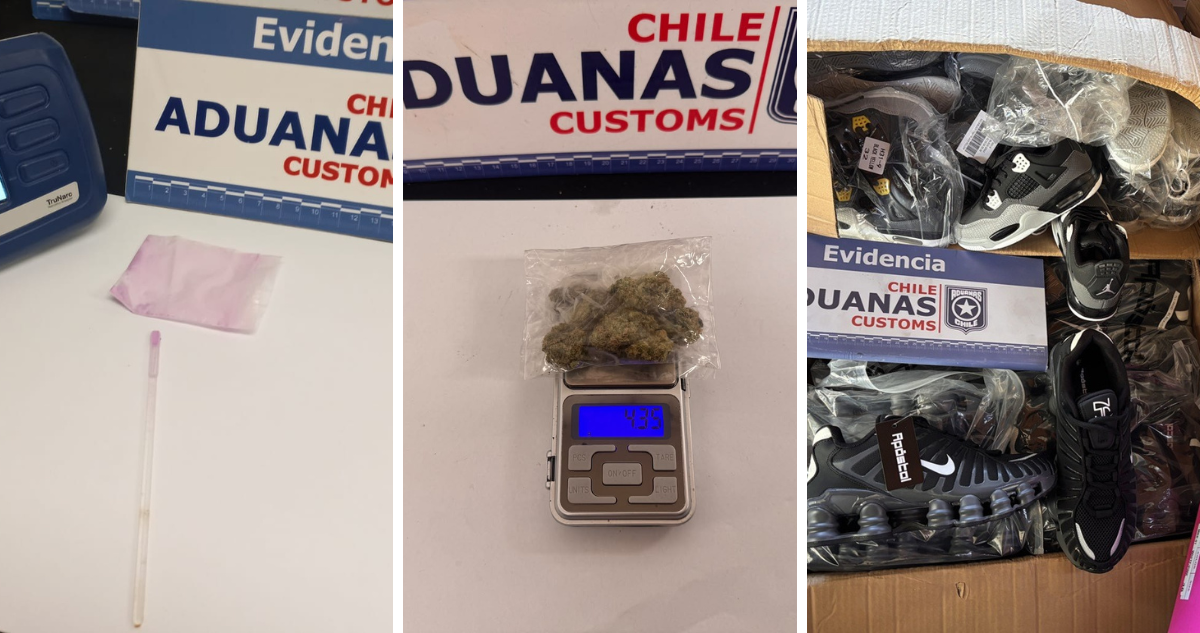 Incautan ketamina, marihuana y zapatillas falsificadas en complejo fronterizo Cardenal Samoré