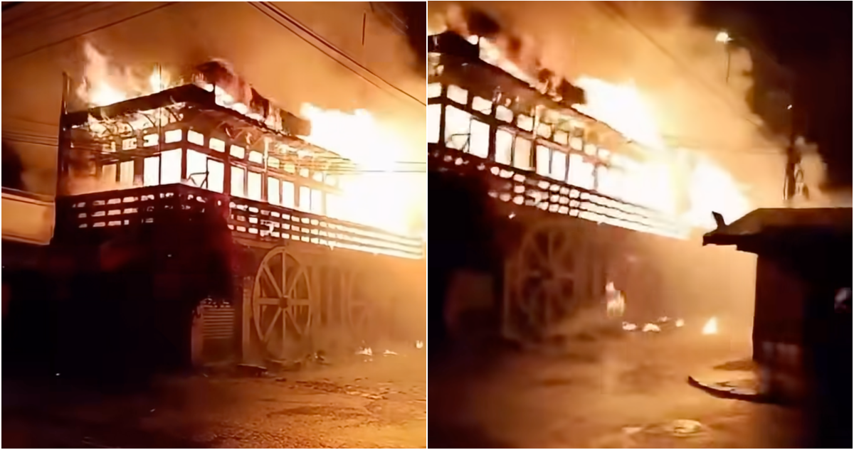 Incendio destruyó viviendas, locales y un conocido restaurante en pleno centro de Pomaire
