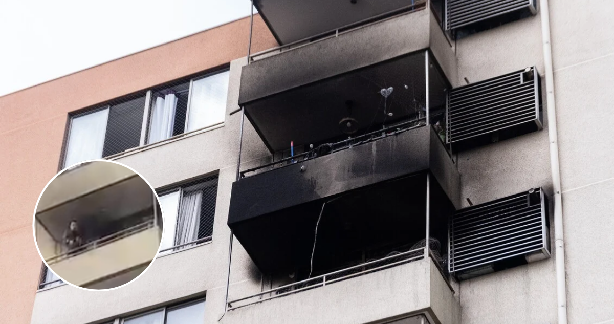 VIDEO | Graban momento en que acusado de VIF comienza fatal incendio en San Miguel