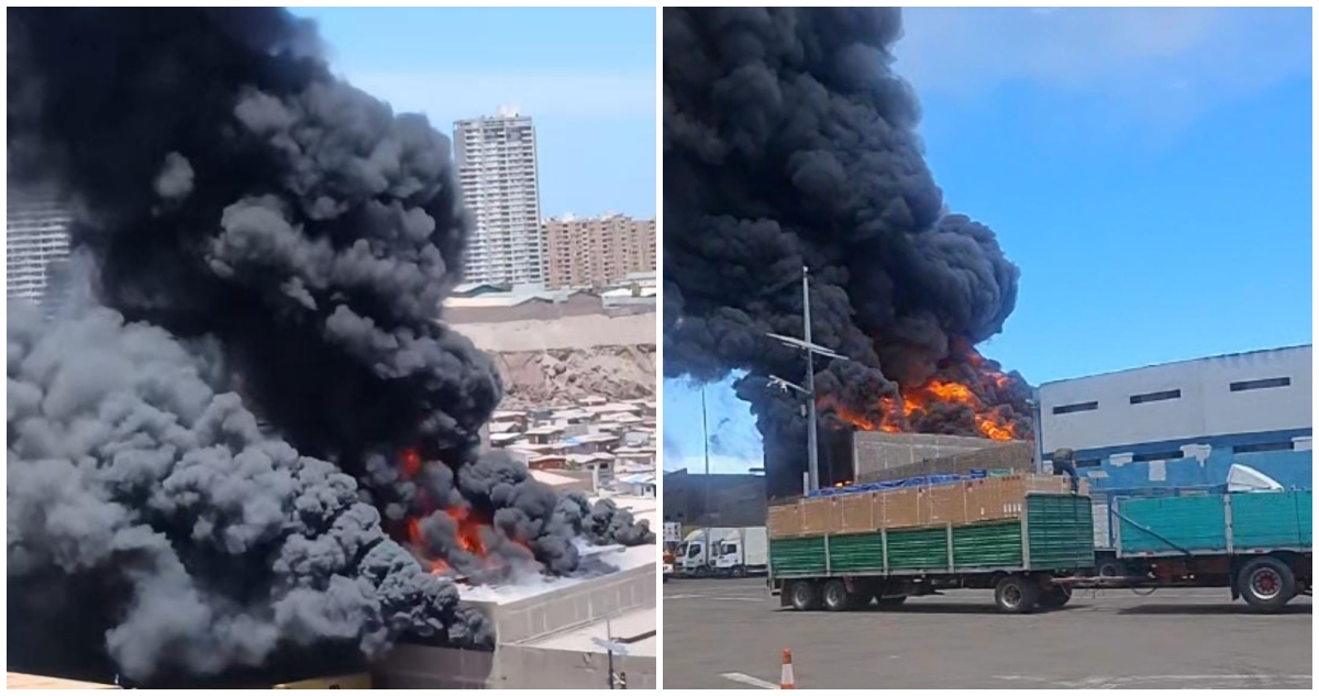 Incendio en Zofri de Iquique