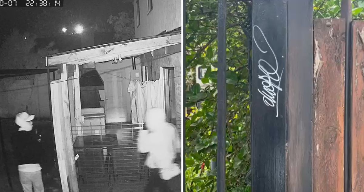Investigan grafiti en casa que sufrió violento asalto en San Bernardo: sería “marca” de delincuentes