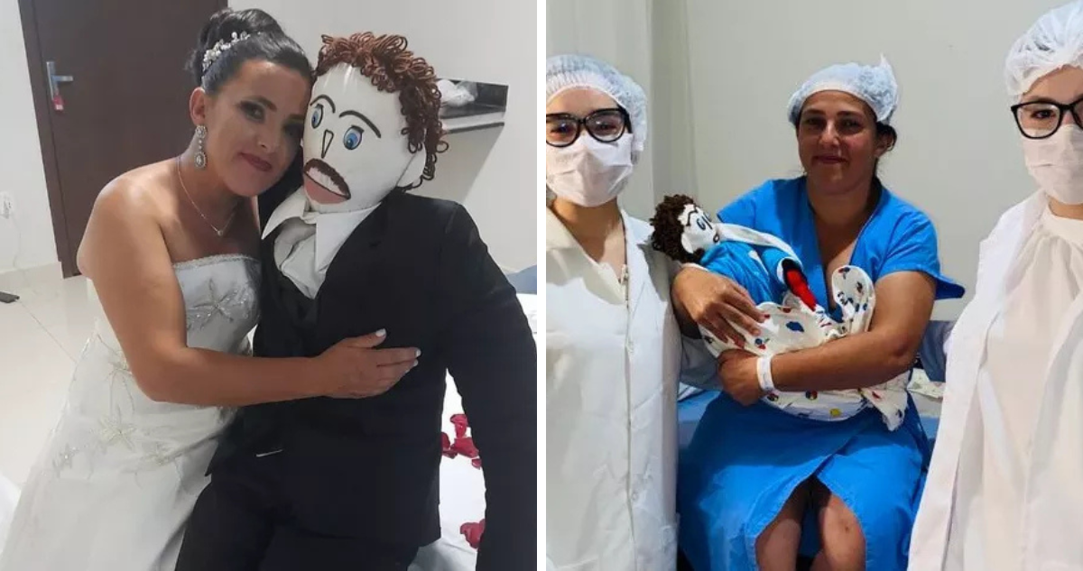 La historia desconocida de la mujer que se “casó con un muñeco” y tuvo un “parto” en Brasil