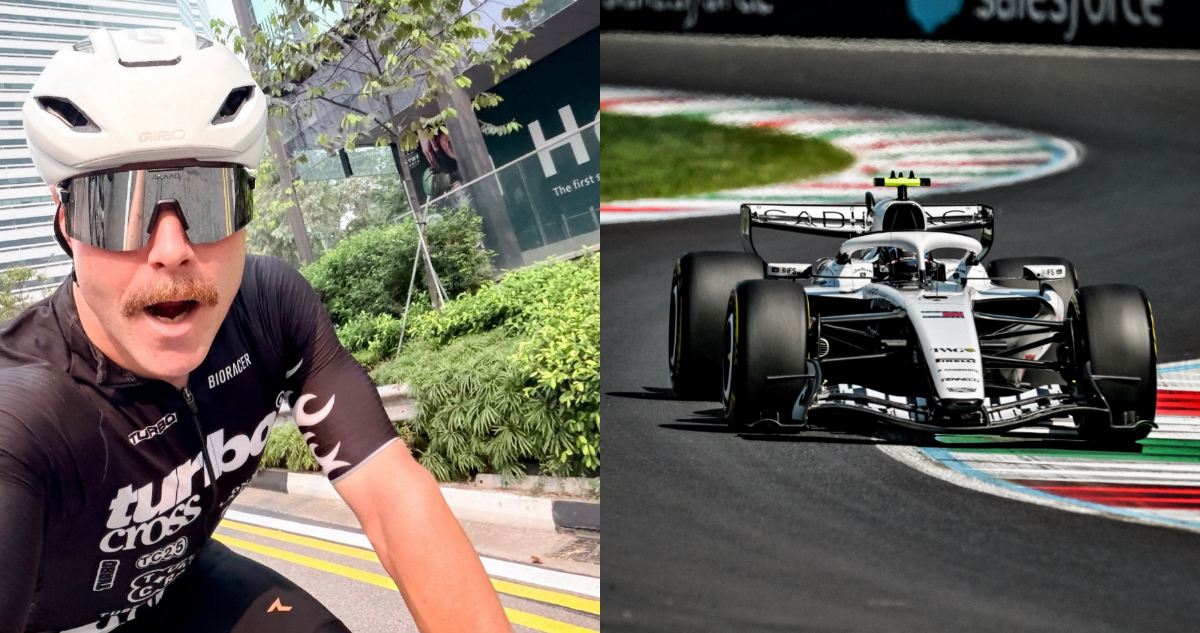 La particular hazaña de Valtteri Bottas previo a GP de Singapur: piloto viajó 420 km en bicicleta