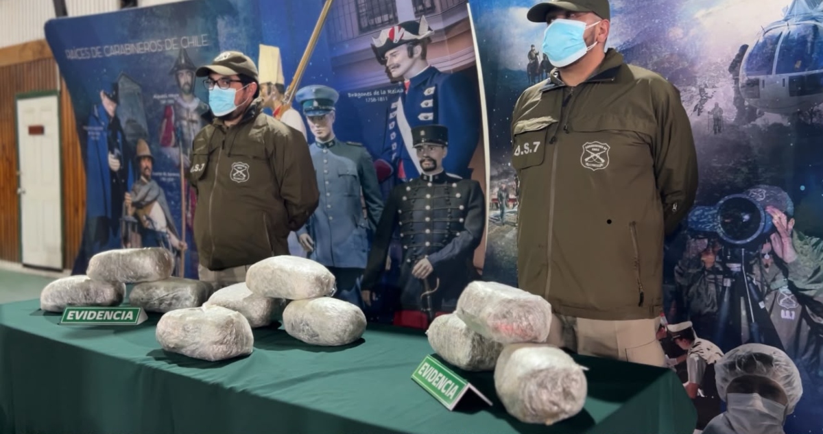 Droga incautada: Banda narco trasladaba marihuana de Santiago a Chiloé