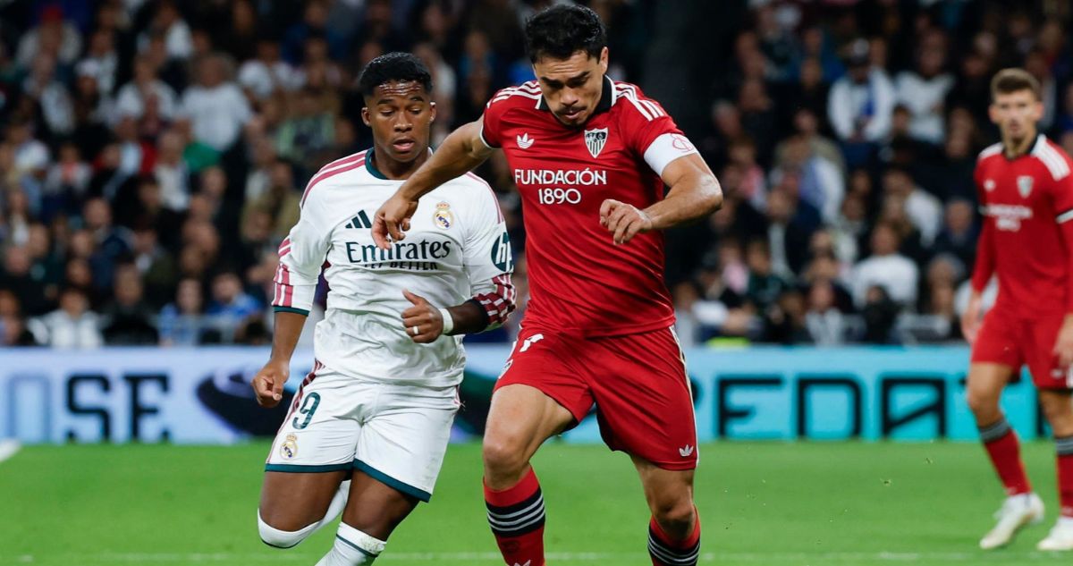 Gabriel Suazo y su Sevilla fueron goleados por Real Madrid en LaLiga.
