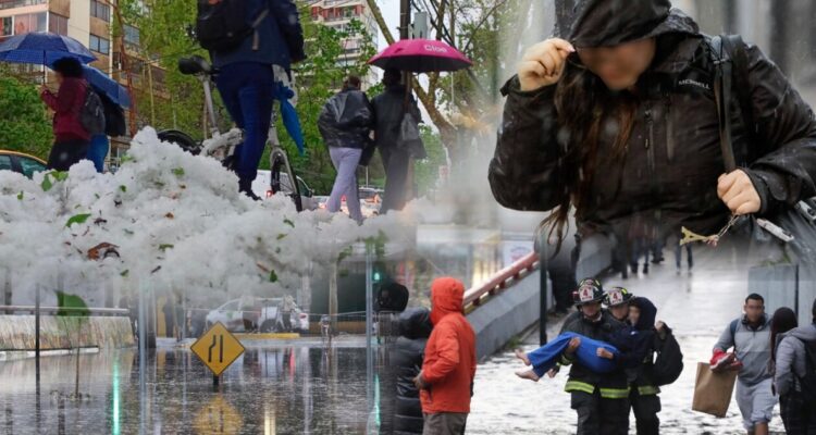 RM espera otra lluvia intensa con comunas sin clases, polígonos de seguridad y bomberos acuartelados