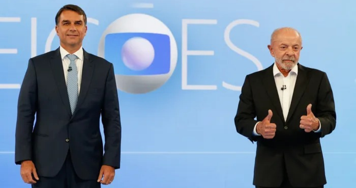Lula y Flávio Bolsonaro en elecciones de Brasil