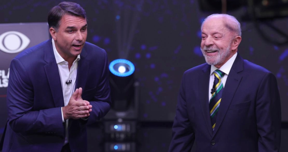 Debate entre Flávio Bolsonaro y Lula da Silva