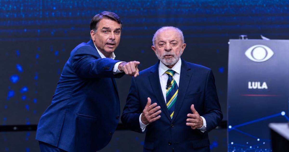 Flávio Bolsonaro y Lula da Silva en debate