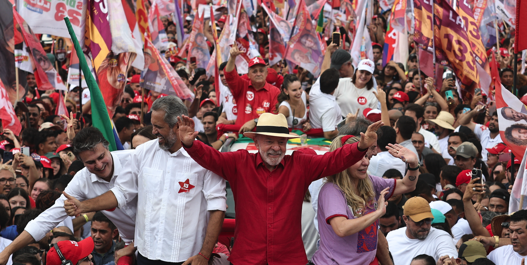 El actual presidente, ganador del balotaje, Lula da Silva