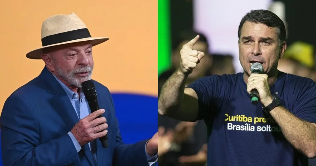 Lula da Silva y Flávio Bolsonaro