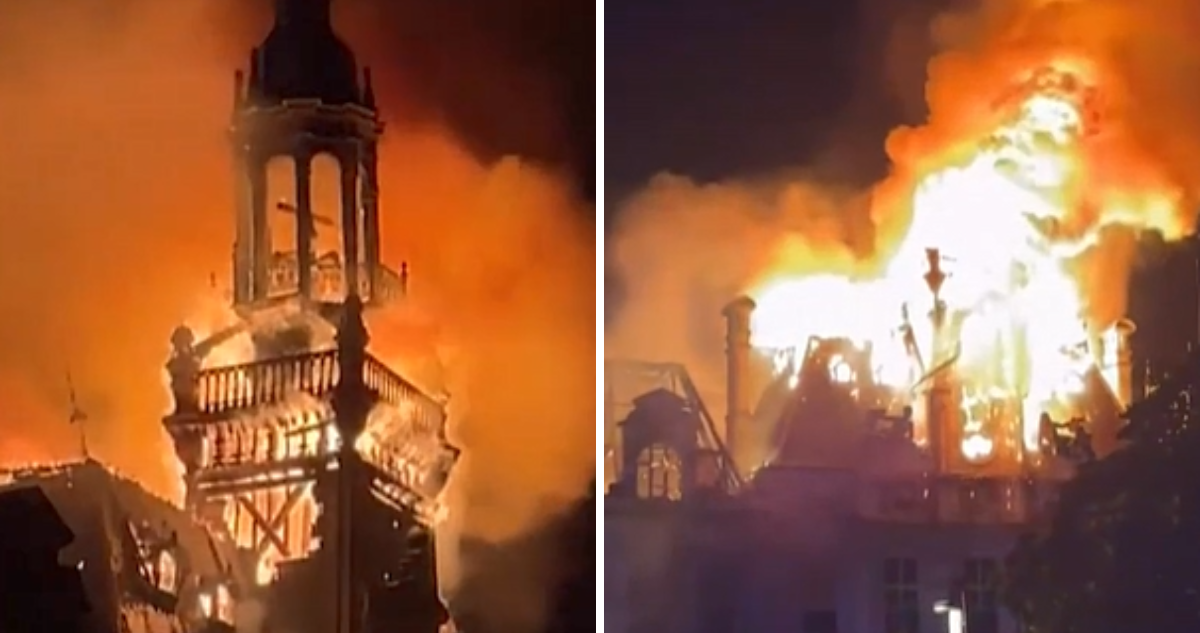 Manifestantes incendian histórico Ayuntamiento de Limoges en Francia: edificio queda casi destruido