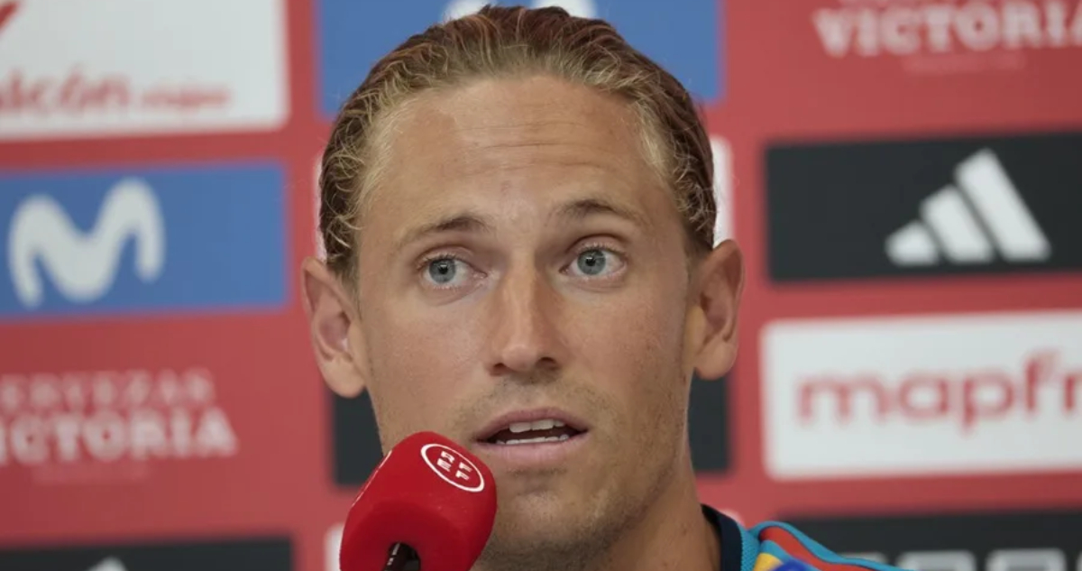 Marcos Llorente en conferencia de prensa