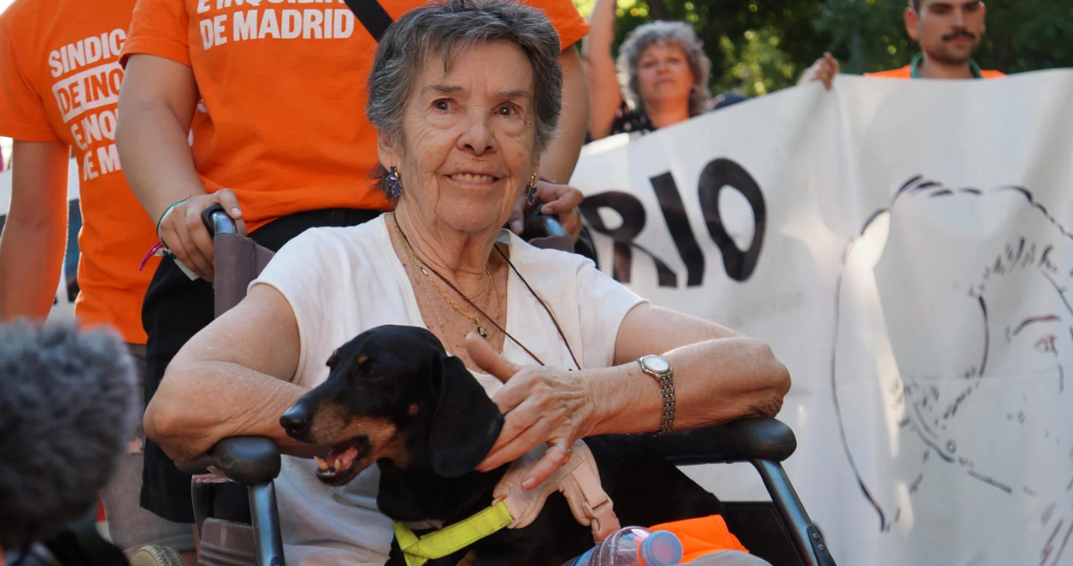 Imagen de archivo de Maricarmen, la mujer de 87 años fallecida tras ser desalojada en Madrid