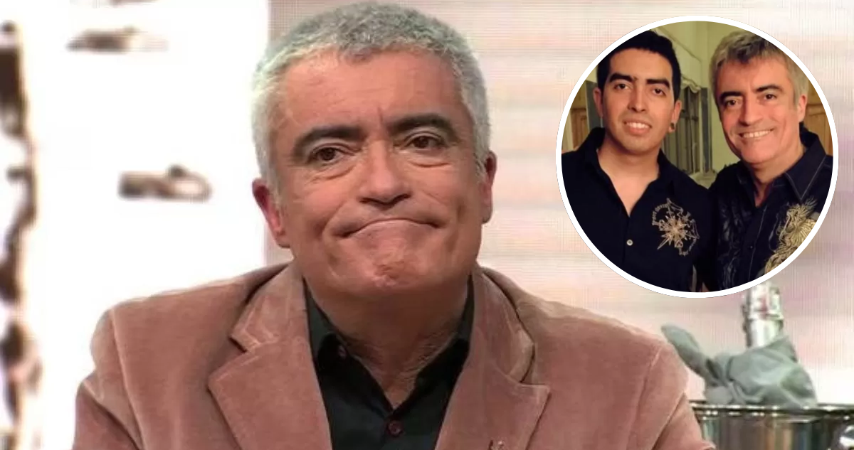 Mauricio Flores y en miniatura junto a su hijo Danko