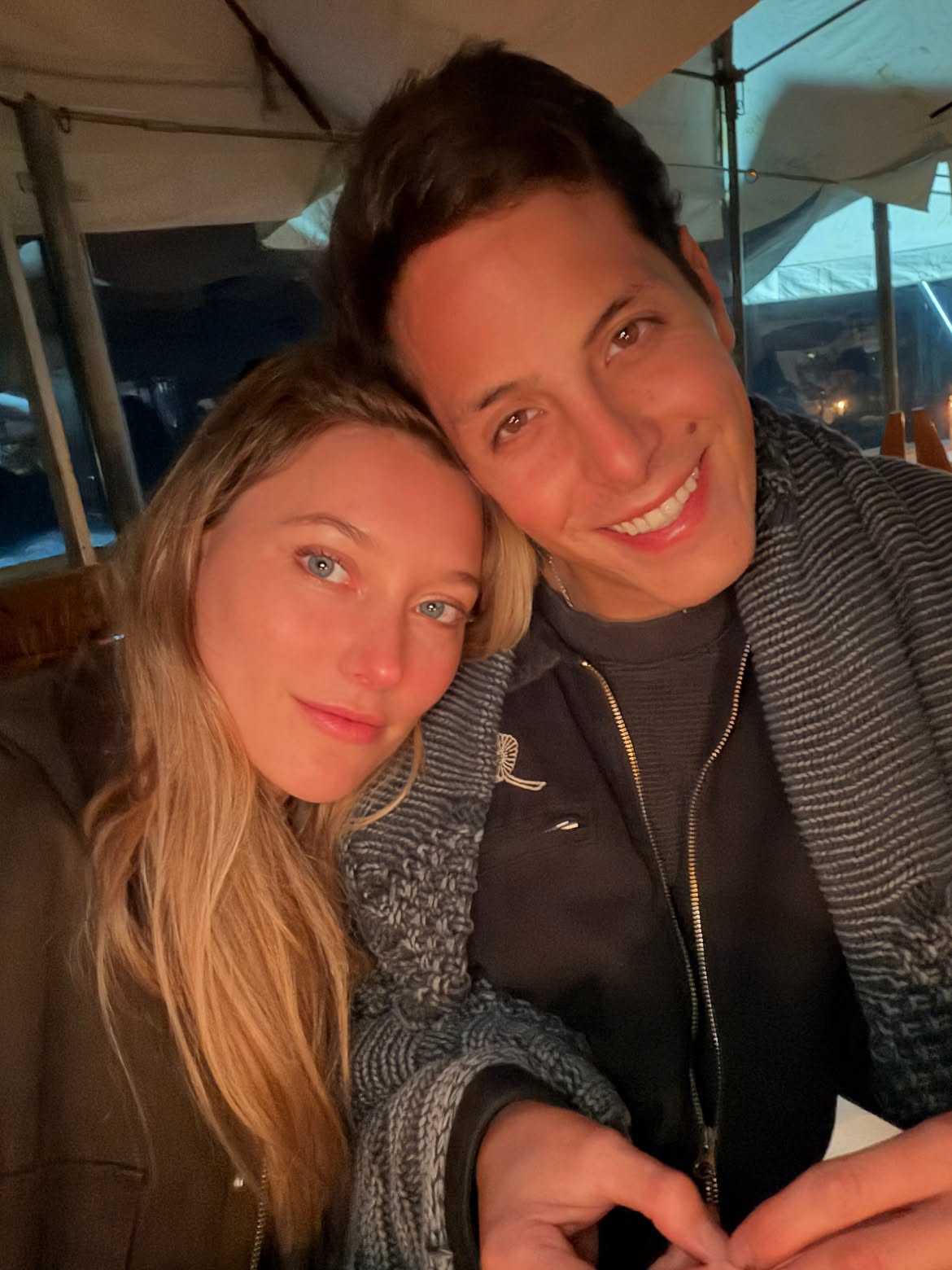 Máximo Bolocco junto a Karen Blau