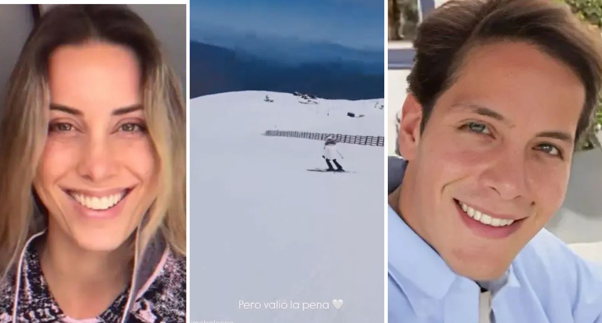 El inesperado crossover entre Máximo Menem y la novia de Benjamín Vicuña, esquiando en Argentina