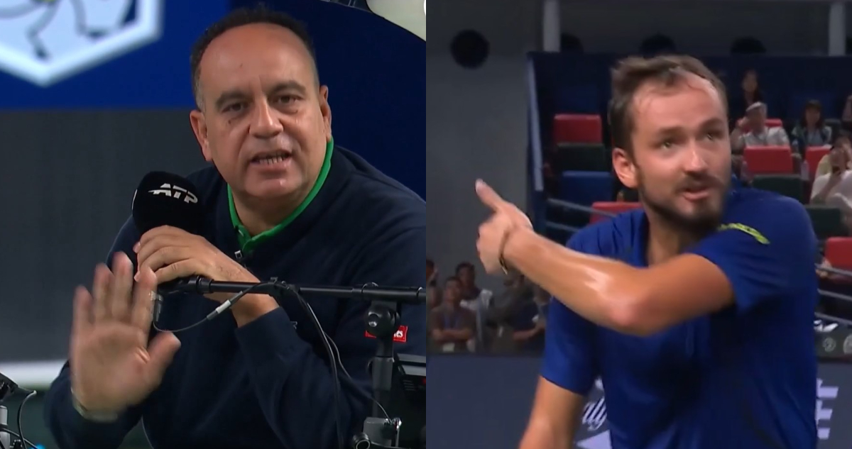 Medvedev vs juez de silla en Shanghai