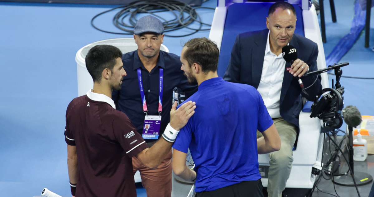 Medvedev y Djokovic en Beijing
