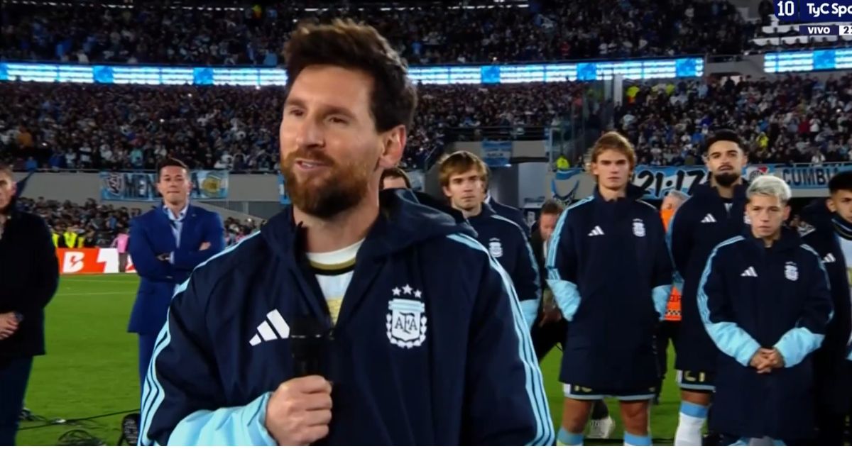 Messi y sus palabras de despedida a Argentina tras partido