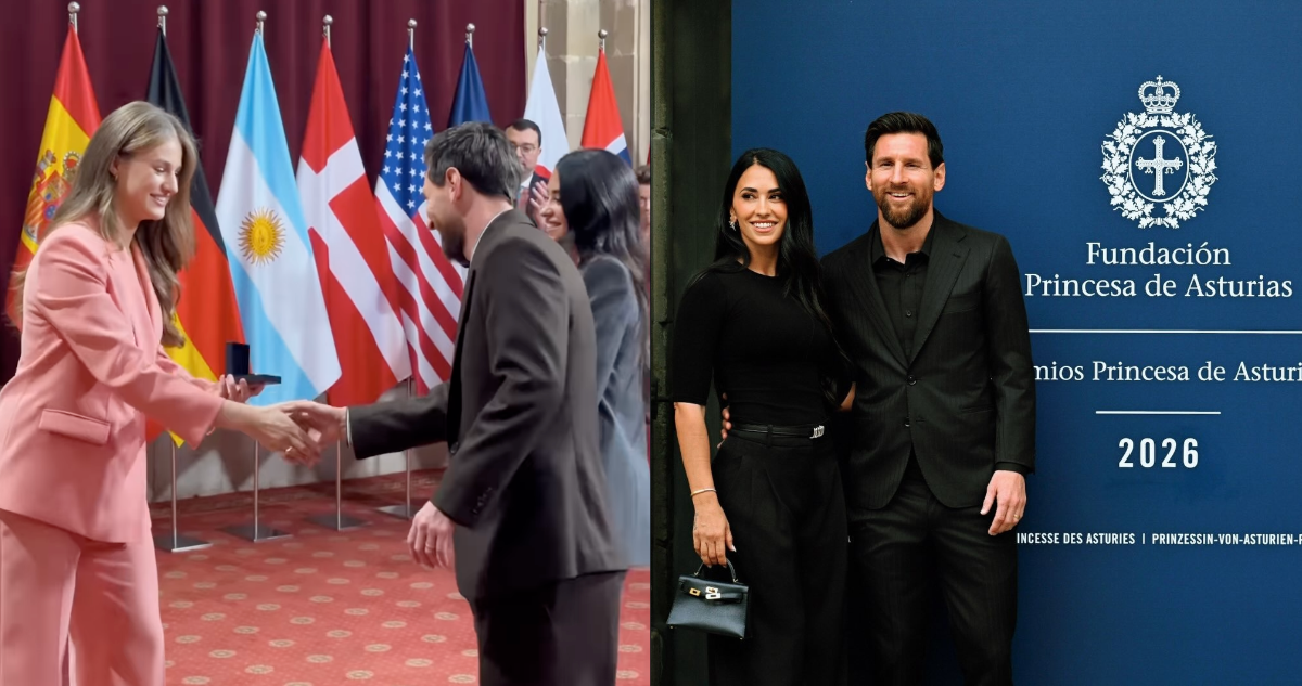 Leo Messi recibe premio Princesa de Asturias
