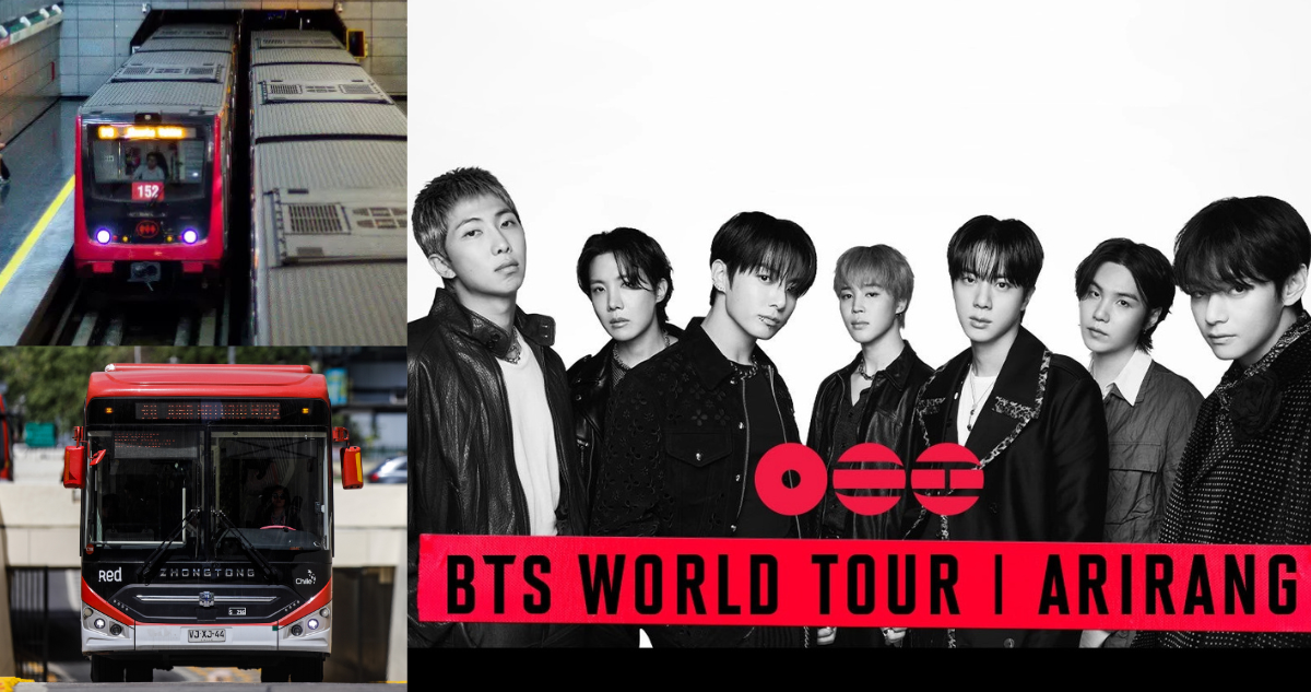 Así funcionarán el Metro y los buses RED por los conciertos de BTS en el Estadio Nacional