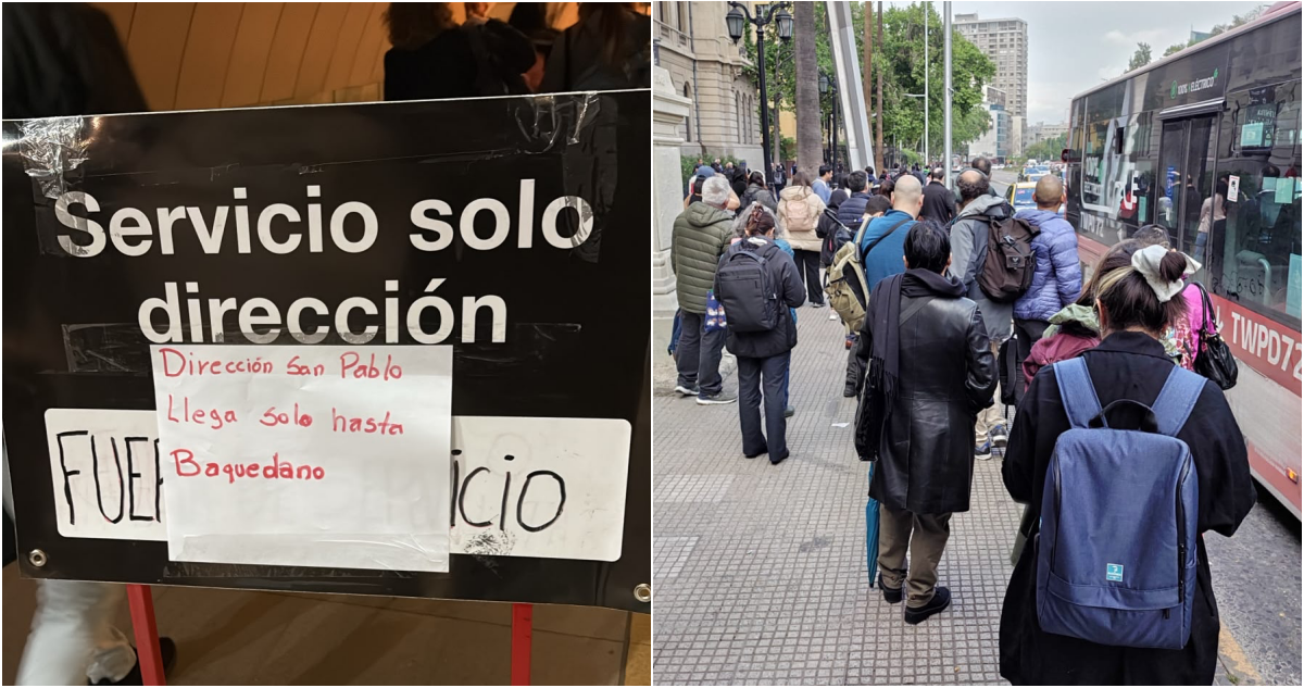 Metro cierra dos estaciones de la Línea 1 en pleno centro de Santiago por emergencia médica