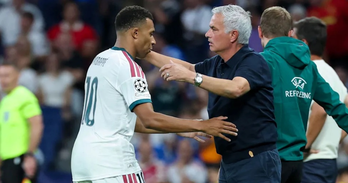 Mourinho y Kylian Mbappé.