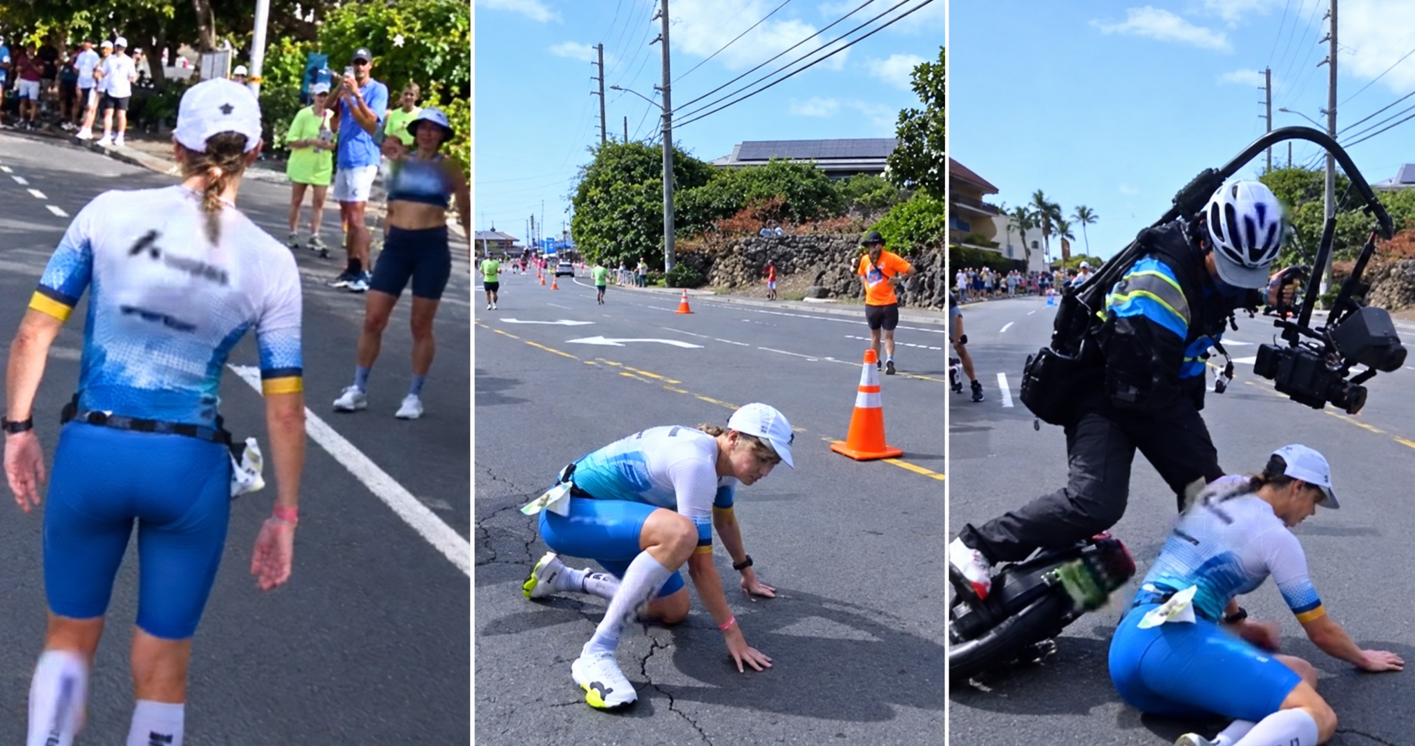 El colapso de la favorita Lovseth que impactó a todos en el Mundial de Ironman