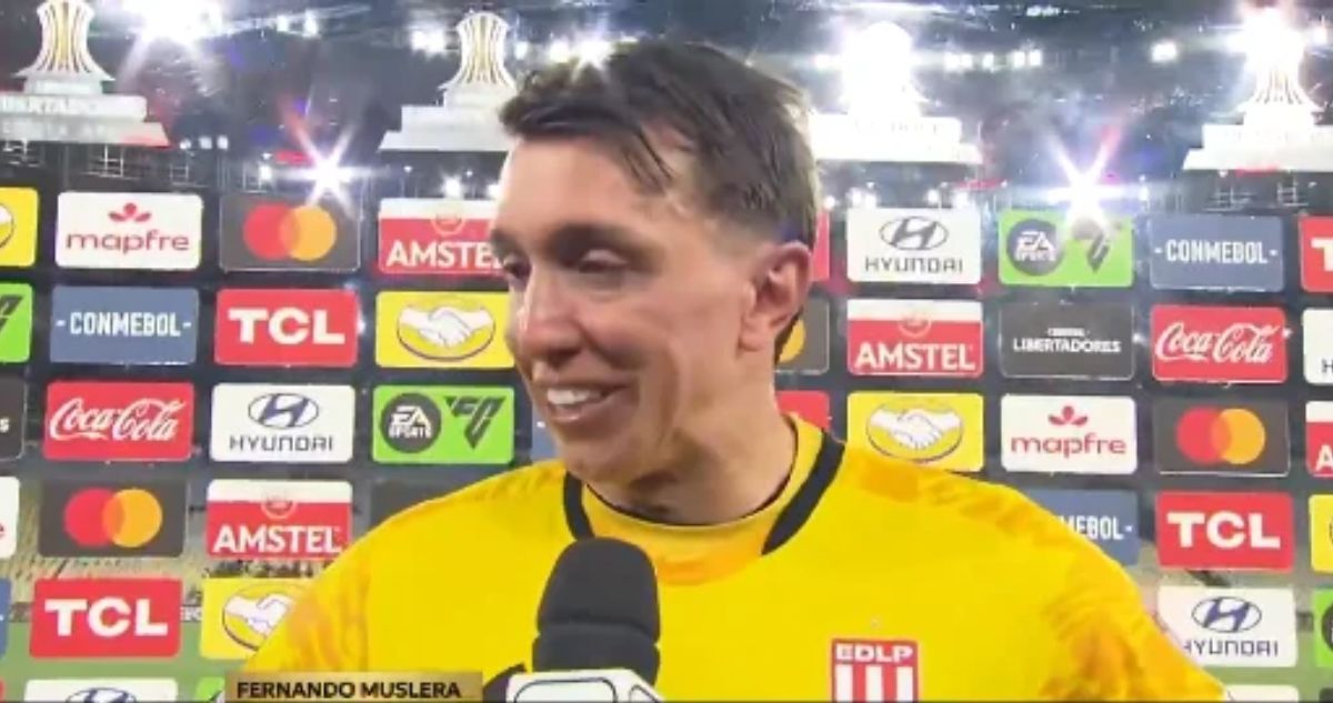 Fernando Muslera, héroe de Estudiantes de La Plata