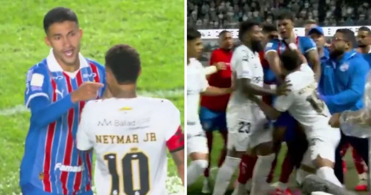 Neymar fue expulsado en Brasileirao por “Ley Vinícius”.