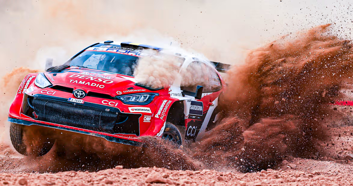 Oliver Solberg en el WRC de Italia Cerdeña