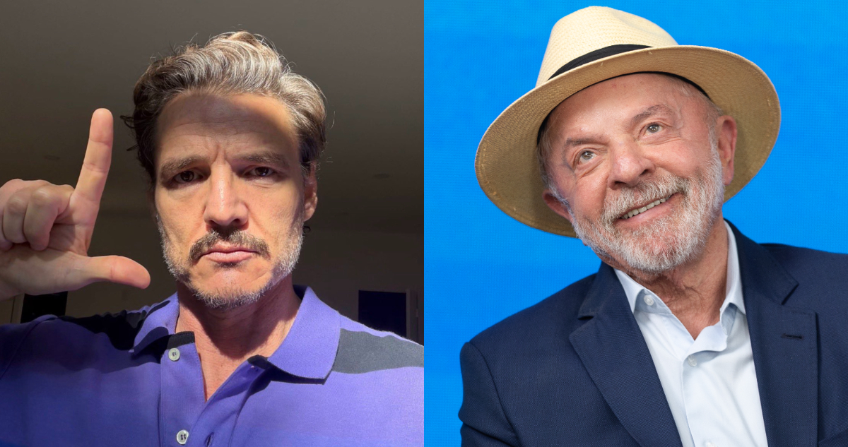 Foto de Pedro Pascal y de Lula