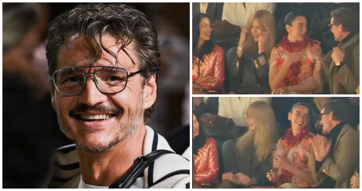 Captan un risueño Pedro Pascal con Dua Lipa y Nicole Kidman en Semana de la Moda de París