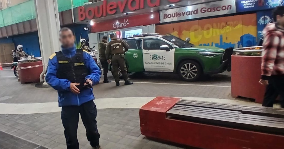 Hombre en situación de calle agrede con fierro a inspector municipal de Concepción