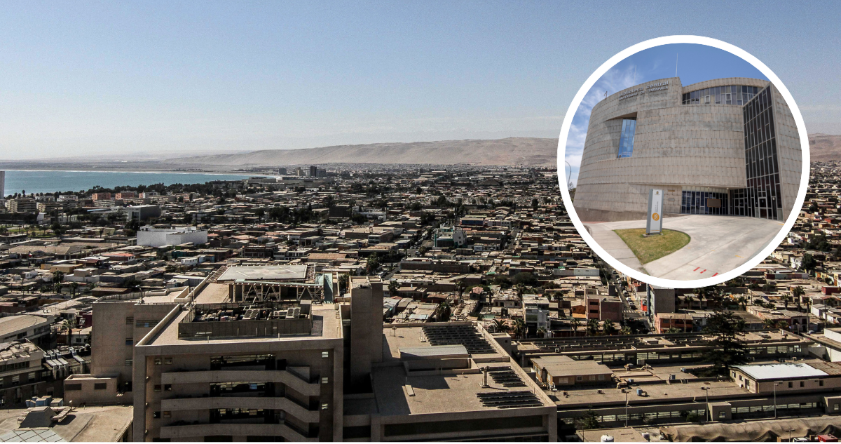Vista panorámica de Arica. Universidad de Tarapacá.