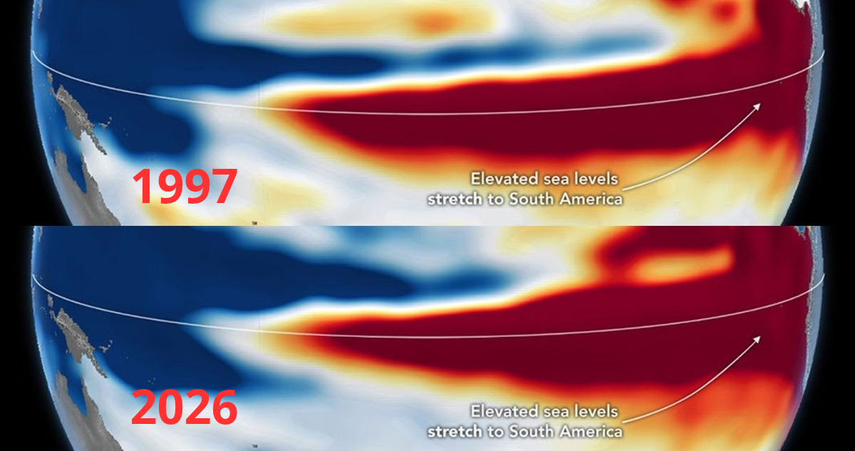 Fotos de El Niño en 1997 y 2026