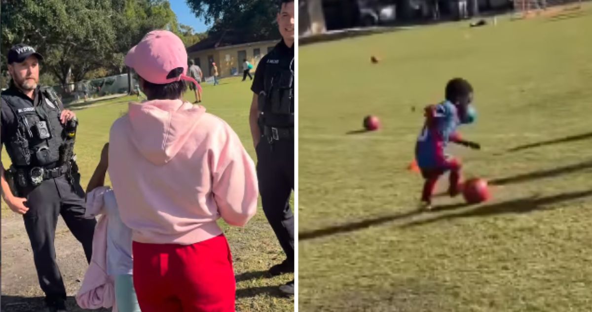 Llamaron al 911 porque un niño de tres años era muy bueno para el fútbol en Estados Unidos.