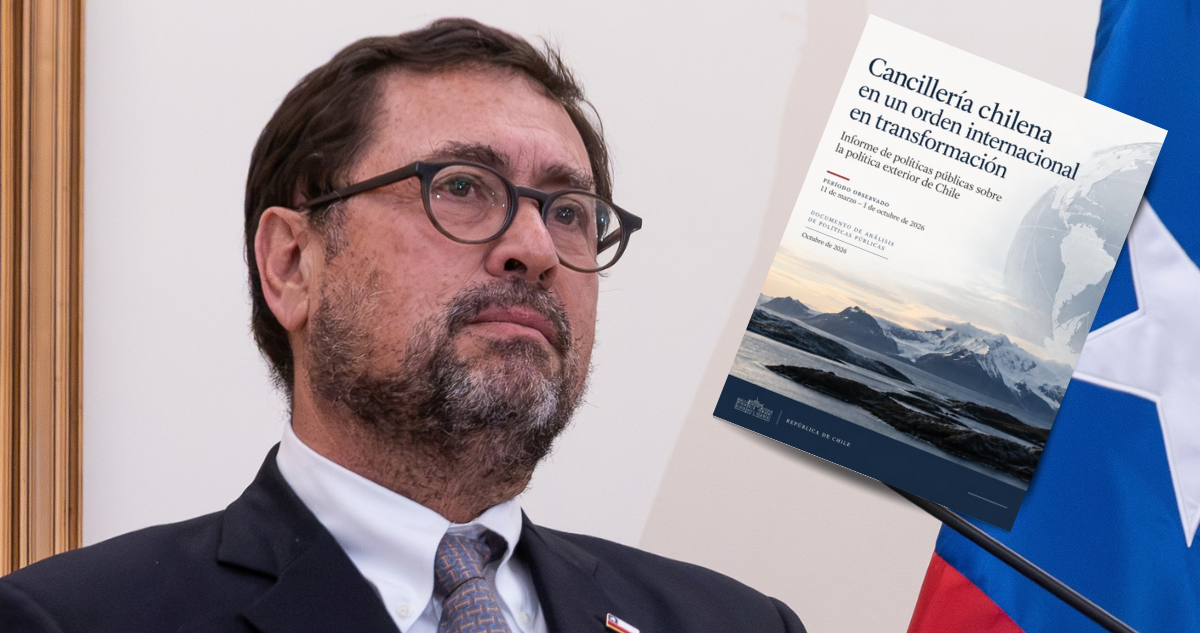 Ministro de Relaciones Exteriores. Imagen del informe sobre la gestión del Ministerio de Relaciones Exteriores.