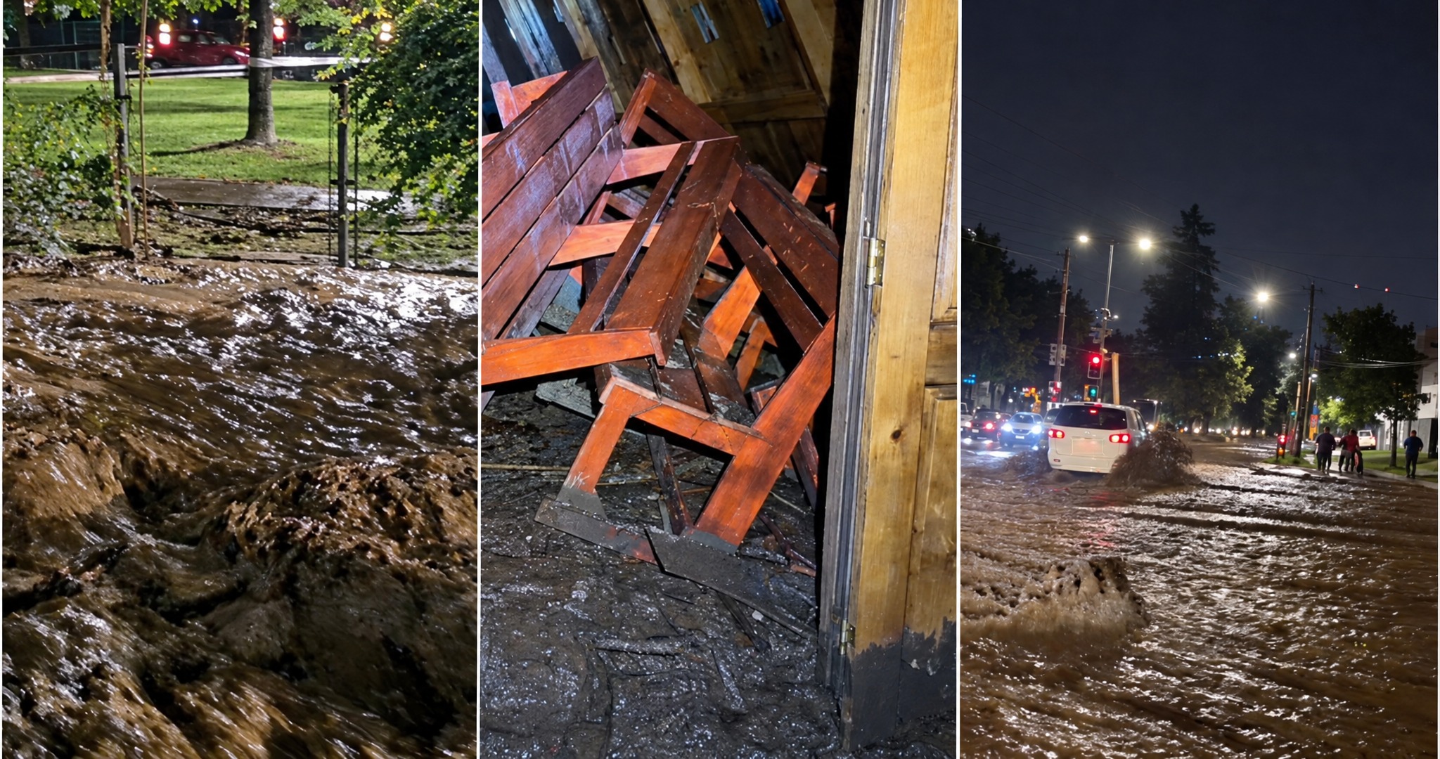 Aluviones, viviendas dañadas y personas aisladas dejan intensas lluvias en precordillera de la RM