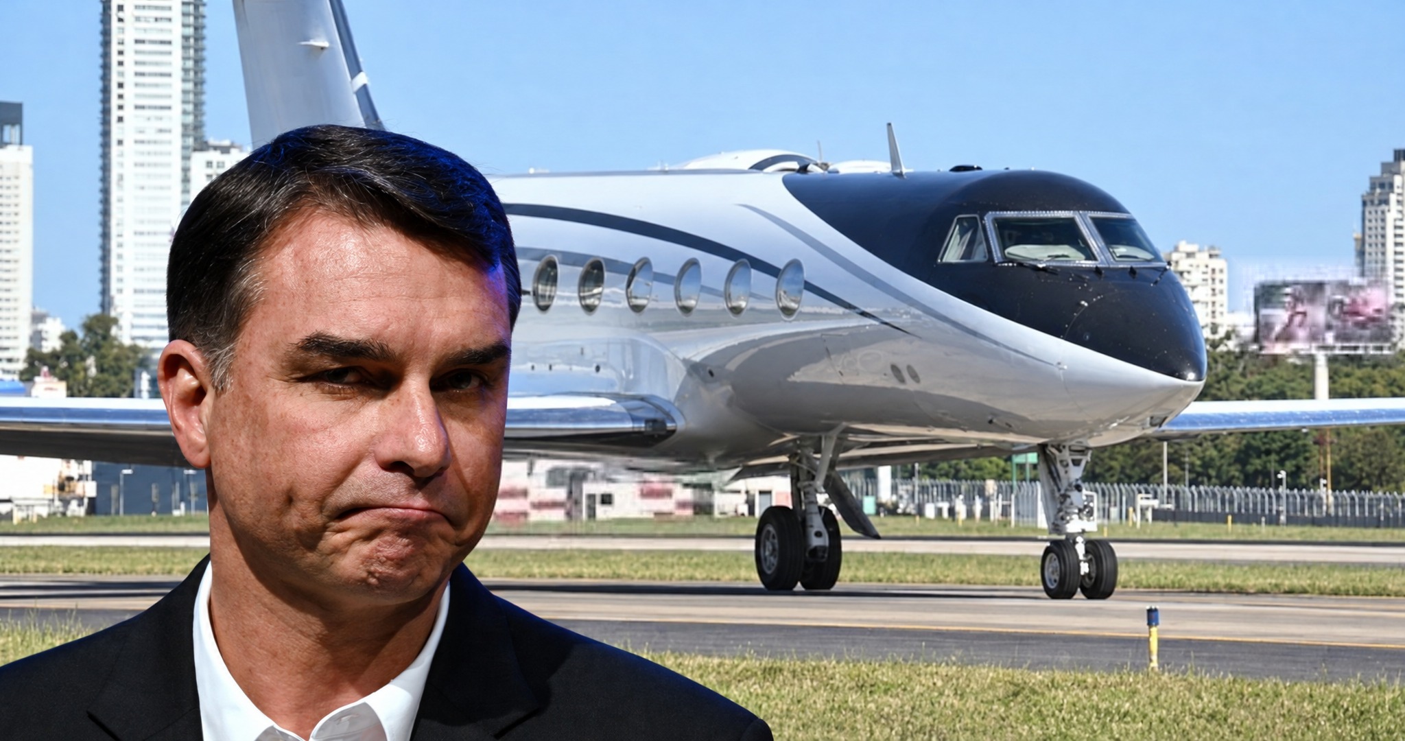 Flávio Bolsonaro escapó a EEUU